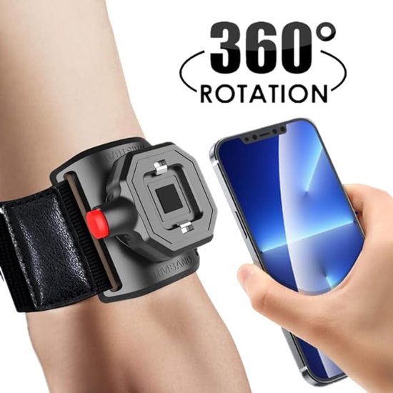 Sportarmband Met Magneet met Backcover Hoesje Geschikt voor: Samsung Galaxy A17 5G & Samsung Galaxy A26 - Polsband - Sportband - Hardloop Armband - Bevestiging Pols of Arm - Hardlopen - Hardloopband