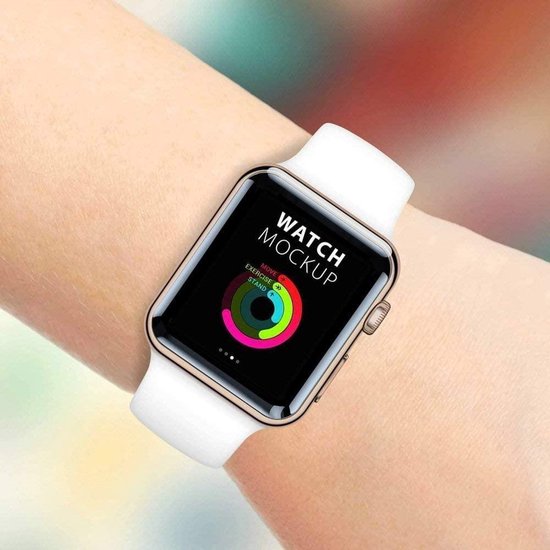 Screenprotector – Geschikt voor Apple Watch 42mm Series 1/2/3 – Gehard Glas – Anti-kras – Transparant – 2 stuks-Smartwatchscreenprotector-Ilumina Benelux