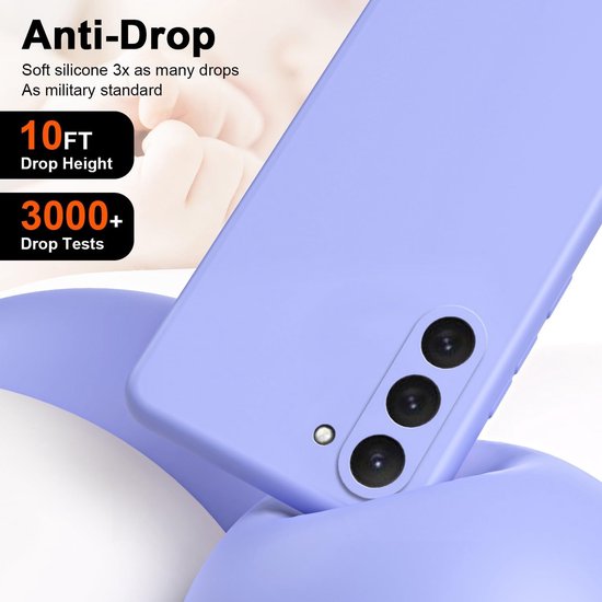 Samsung Galaxy S23 Hoesjes – Liquid Siliconen Backcover – Soft Touch – Flexibel – Paars-Ilumina Benelux