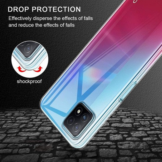 OPPO A73 5G Hoesjes – Siliconen Backcover – Transparant – Flexibel – Schokbestendig-Ilumina Benelux