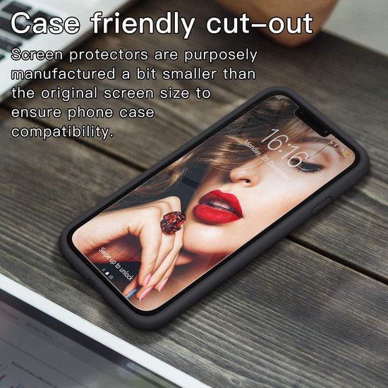 iPhone 12 Pro Max Hoesjes – TPU Siliconen Backcover – Inclusief 2x Screenprotector Gehard Glas – Zwart-Ilumina Benelux