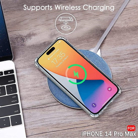 iPhone 14 Pro Hoesjes – Crystal Clear Backcover – Schokbestendig – Transparant-Ilumina Benelux