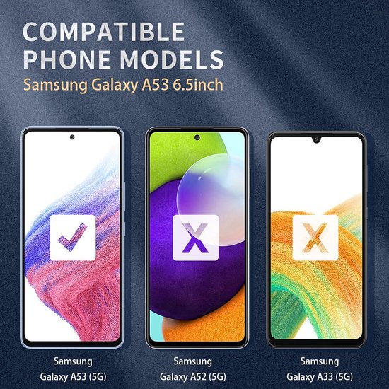 Samsung Galaxy A53 5G Hoesjes – Transparante Siliconen Backcover – Soft Grip – Inclusief Screenprotector-Ilumina Benelux