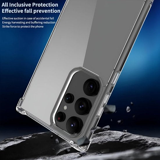 Samsung Galaxy S24 Ultra Hoesjes – Crystal Clear Backcover – Schokbestendig – Transparant-Ilumina Benelux
