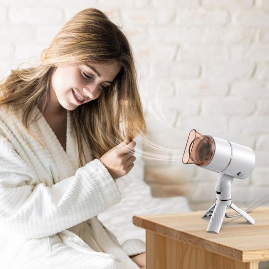 Haardroger – 1800W Sneldrogend – Ionentechnologie – 3 Warmtestanden – Opvouwbaar Met Standaard – Zwart-Ilumina Benelux