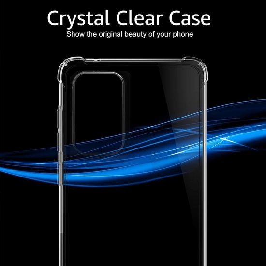 Samsung Galaxy A53 5G Hoesjes – Anti-Shock Siliconen Backcover – Transparant – Incl. Full Screenprotector Gehard Glas – 1 Pack-Ilumina Benelux
