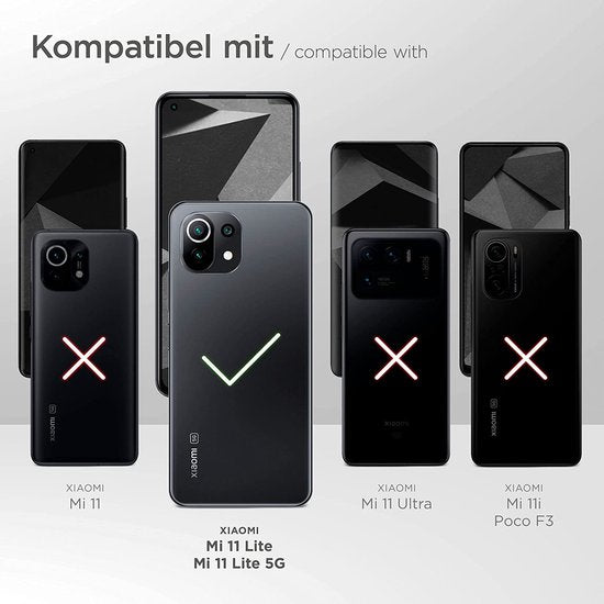 Xiaomi 11 Lite 4G/5G Hoesjes – Siliconen Backcover – Transparant-Ilumina Benelux