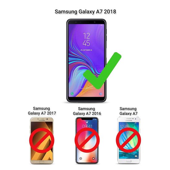 Samsung Galaxy A7 2018 Hoesjes – Shockproof Backcover – Schokbestendig – Transparant-Ilumina Benelux