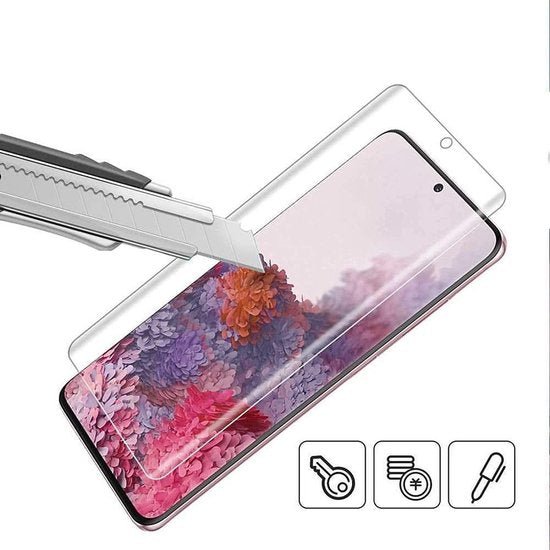 Samsung Galaxy S20 Ultra Hoesjes – Anti-Shock Siliconen Backcover – 2 Pack Screenprotector Gehard Glas – Transparant-Ilumina Benelux