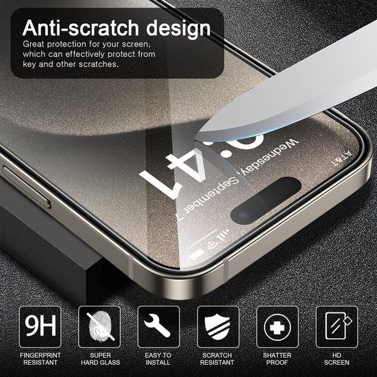 iPhone 15 Pro Hoesjes – Siliconen Backcover TPU – Schokbestendig – Camera All-Round Bescherming – Transparant-Ilumina Benelux