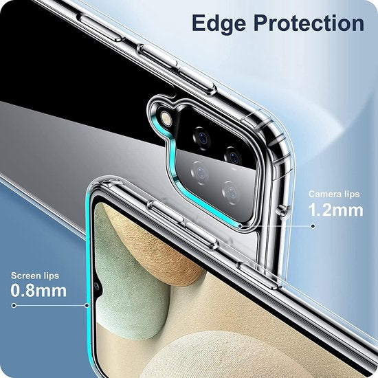 Samsung Galaxy A42 Hoesjes – Transparante TPU Siliconen Backcover – Soft Case – Inclusief 3x Screenprotector-Ilumina Benelux
