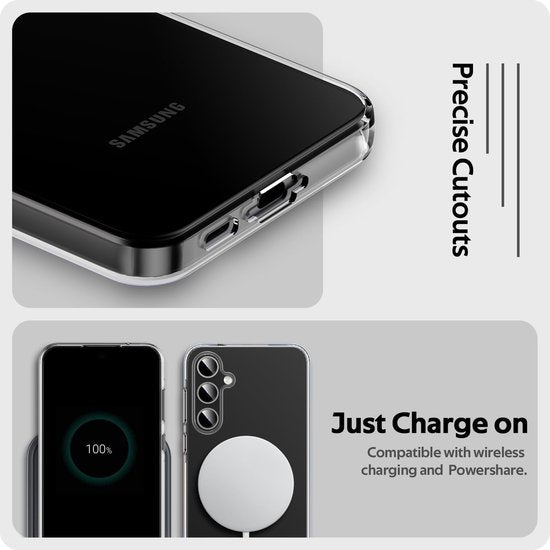 Soft Back Cover Hoesje Geschikt voor: Samsung Galaxy A55 Silicone - Transparant + 1X Screenprotector