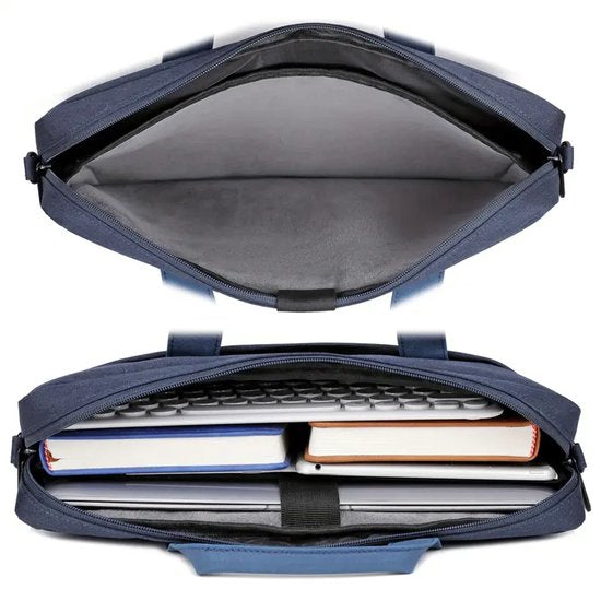 Laptoptas 15 inch – Schoudertas – Laptop sleeve & case – Voor dames en heren – Zwart-Laptoptas-Ilumina Benelux