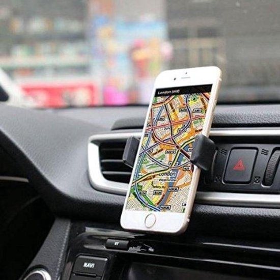 Telefoonhouder auto – Smartphone houder – Universeel – Verstelbaar – Zwart-Telefoonhouders-Ilumina Benelux