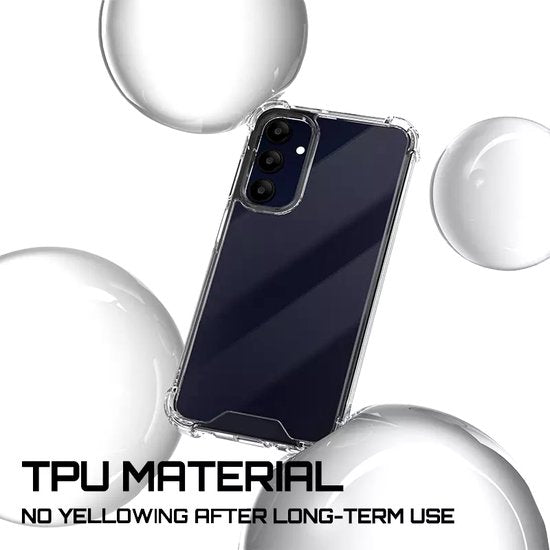 Samsung Galaxy A25 5G Hoesjes – Crystal Clear Backcover – Schokbestendig – Transparant-Ilumina Benelux
