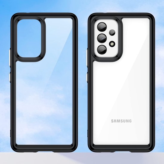 Samsung Galaxy A32 4G Hoesjes – Hybride Backcover – Transparant Acryl – TPU Bumper – Helder Transparant-Ilumina Benelux