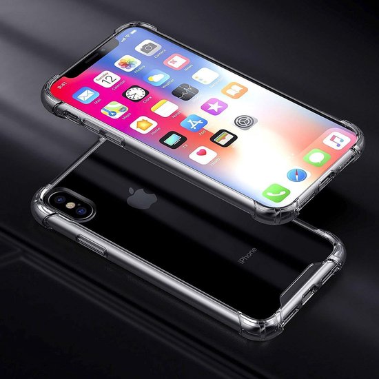 iPhone X / XS Hoesjes – Soft TPU Siliconen Backcover – Schokbestendig – Zwart-Ilumina Benelux