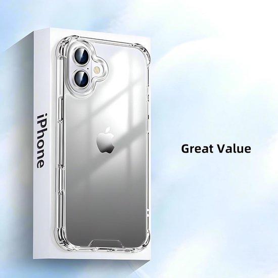 iPhone 16 Hoesjes – Crystal Clear Backcover – Schokbestendig – Transparant-Ilumina Benelux