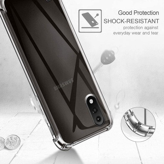 Samsung Galaxy A01 Hoesjes – Siliconen Backcover – Schokbestendig – Transparant-Ilumina Benelux