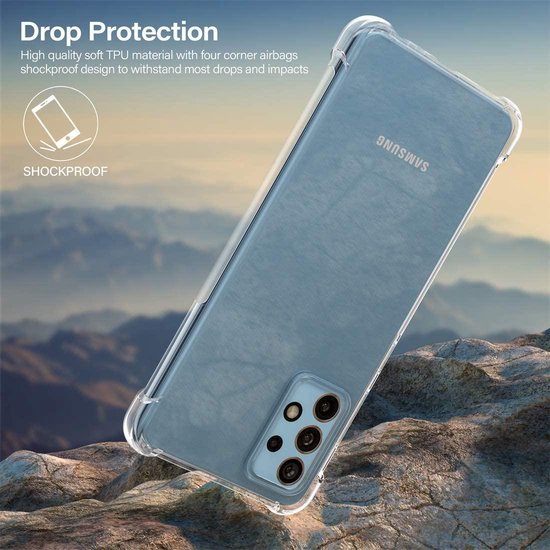 Samsung Galaxy A52/A52s Hoesjes – Transparante Siliconen Backcover – Flexibel – Schokbestendig-Ilumina Benelux