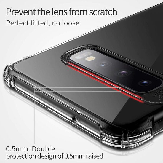 Samsung Galaxy S10 Hoesjes – Shockproof Backcover – Schokbestendig – Transparant-Ilumina Benelux