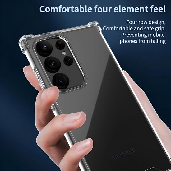 Samsung Galaxy S24 Ultra Hoesjes – Ultra-Hybrid Backcover – Schokbestendig – Crystal Clear Transparant-Ilumina Benelux