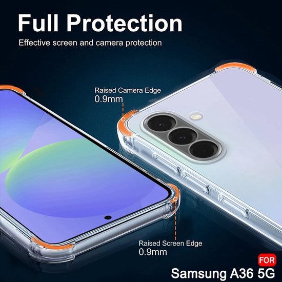 Samsung Galaxy A36 Hoesjes – Transparante Siliconen Backcover – Flexibel – Schokbestendig-Ilumina Benelux