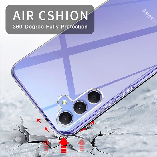 Samsung Galaxy A54 Hoesjes – Transparante Siliconen Backcover – Flexibel – Soft TPU-Ilumina Benelux