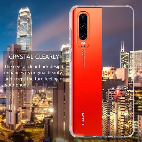 Huawei P30 Hoesjes – Siliconen Backcover – Transparant – Flexibel – Anti Kras-Ilumina Benelux