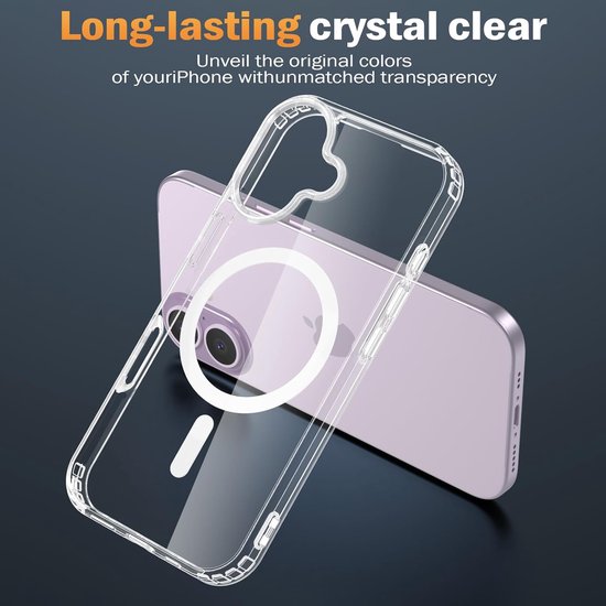iPhone 17 Hoesjes – Transparante Backcover – Schokbestendig – MagSafe Compatibel-Ilumina Benelux