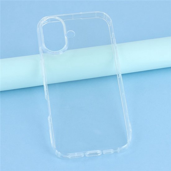 iPhone 17 Hoesjes – Transparante Siliconen Backcover – Soft Cover – Incl. Gehard Glas Screenprotector-Ilumina Benelux