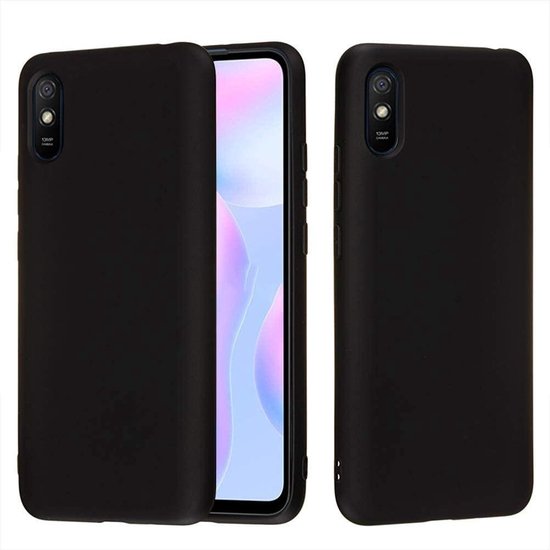 Xiaomi Redmi 9A Hoesjes – Siliconen Backcover – Schokbestendig – Zwart-Ilumina Benelux