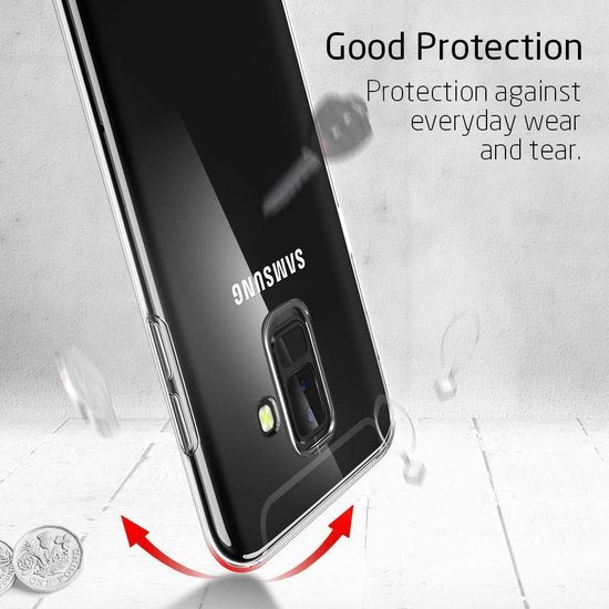 Samsung Galaxy A6 Plus 2018 Hoesjes – Siliconen Backcover – Soft Touch – Transparant-Ilumina Benelux