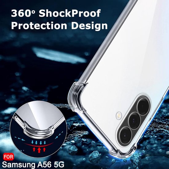 Samsung Galaxy A56 Hoesjes – Transparante Siliconen Backcover – Flexibel – Schokbestendig-Ilumina Benelux