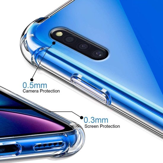 Samsung Galaxy A41 Hoesjes – Siliconen Backcover – Schokbestendig Anti-Shock – Transparant-Ilumina Benelux