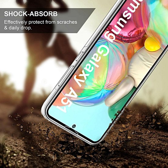 Samsung Galaxy A51 Hoesjes – Dubbelzijdig 360° Full Cover – Transparant – Beschermhoes – Helder Transparant-Ilumina Benelux