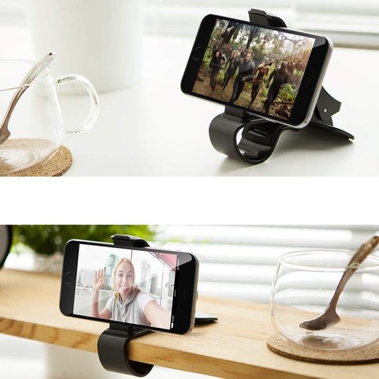 Telefoonhouder auto – Dashboard autohouder – Stevige grip – Zwart-Ilumina Benelux