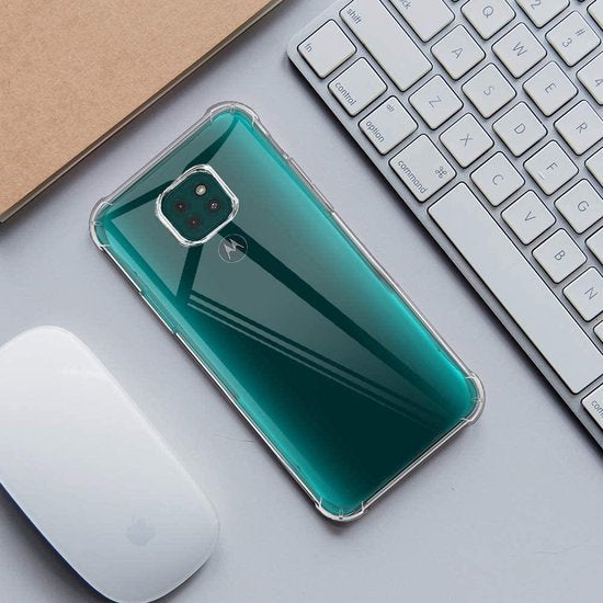 Motorola Moto E7 Plus Hoesjes – Soft TPU Siliconen Backcover – Schokbestendig – Transparant-Ilumina Benelux