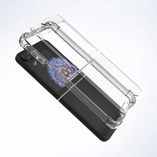 Samsung Galaxy Z Flip 6 / Flip 7 FE Hoesjes – Siliconen Backcover – Schokbestendig – Transparant-Ilumina Benelux