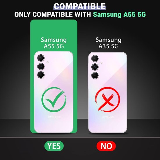 Samsung Galaxy A55 Hoesjes – Ultra-Hybrid Backcover – Schokbestendig – Crystal Clear – Transparant-Ilumina Benelux