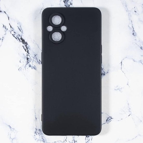 Oppo A96 5G Hoesjes – Siliconen Backcover – Camera Allround Bescherming – Flexibel – Zwart-Ilumina Benelux