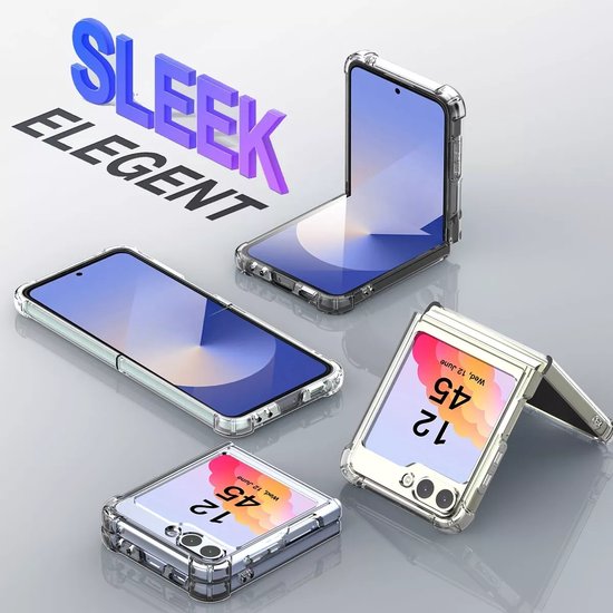 Samsung Galaxy Z Flip 6 Hoesjes – Transparante TPU Backcover – MagSafe Compatibel – Schokbestendig – Dun Flexibel – Doorzichtig-Ilumina Benelux
