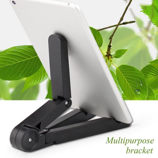 Tablethouder bureau – Opvouwbare tafelstandaard – 270° verstelbaar – Voor tablets & smartphones tot 11 inch – Zwart
