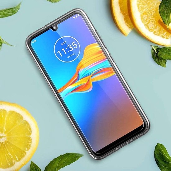 Motorola E6 Plus Hoesjes – Siliconen Backcover – Transparant – Flexibel – Anti Kras