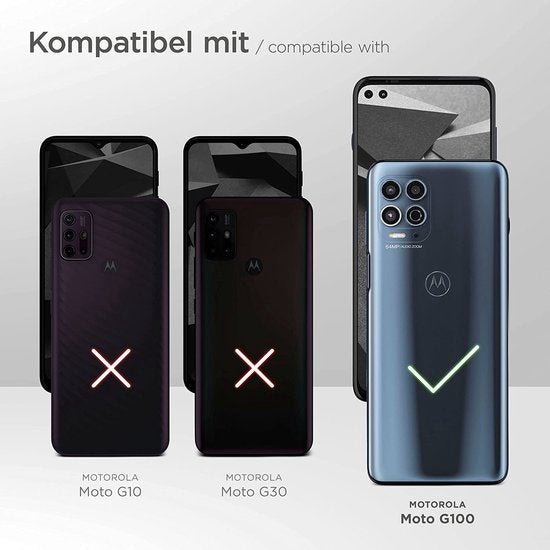 Motorola Moto G100 Hoesjes – Siliconen Backcover – Schokbestendig – Zwart-Ilumina Benelux