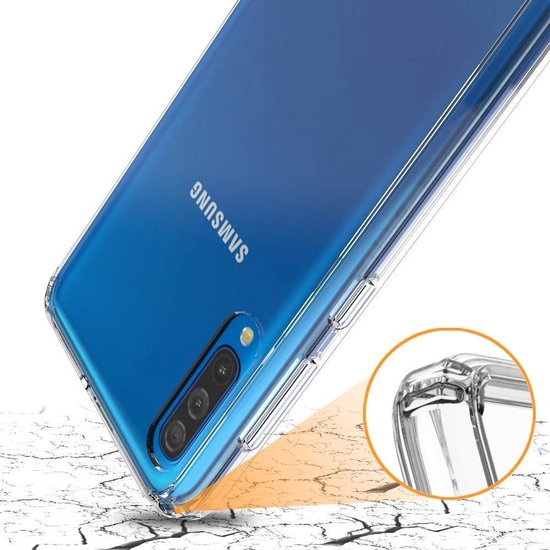 Samsung Galaxy A50 Hoesjes – Transparante Backcover – Schokbestendig – Shockproof-Ilumina Benelux