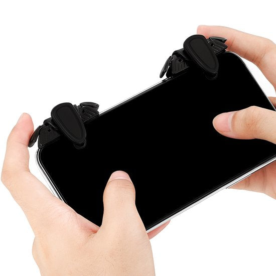 Mobiele Gamepad – Telefoon Triggers – Shooter Joystick Controller – Voor PUBG & FPS Games – Zwart-Ilumina Benelux