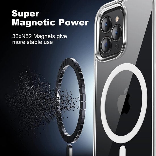 iPhone 14 Pro Max Hoesjes – Transparante Backcover – Schokbestendig – MagSafe Compatibel-Ilumina Benelux