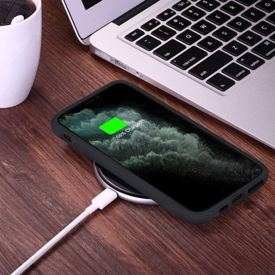 iPhone 11 Pro Max Hoesjes – Siliconen Backcover – Zwart – Screenprotector – Gehard Glas – Anti-kras – Transparant-Ilumina Benelux