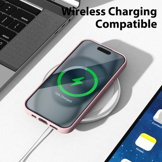 iPhone 15 Plus Hoesjes – Soft Silicone Backcover – Flexibel TPU – Schokbestendig – Wit-Ilumina Benelux